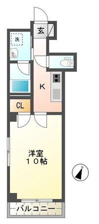 堀詰駅 徒歩4分 8階の物件間取画像